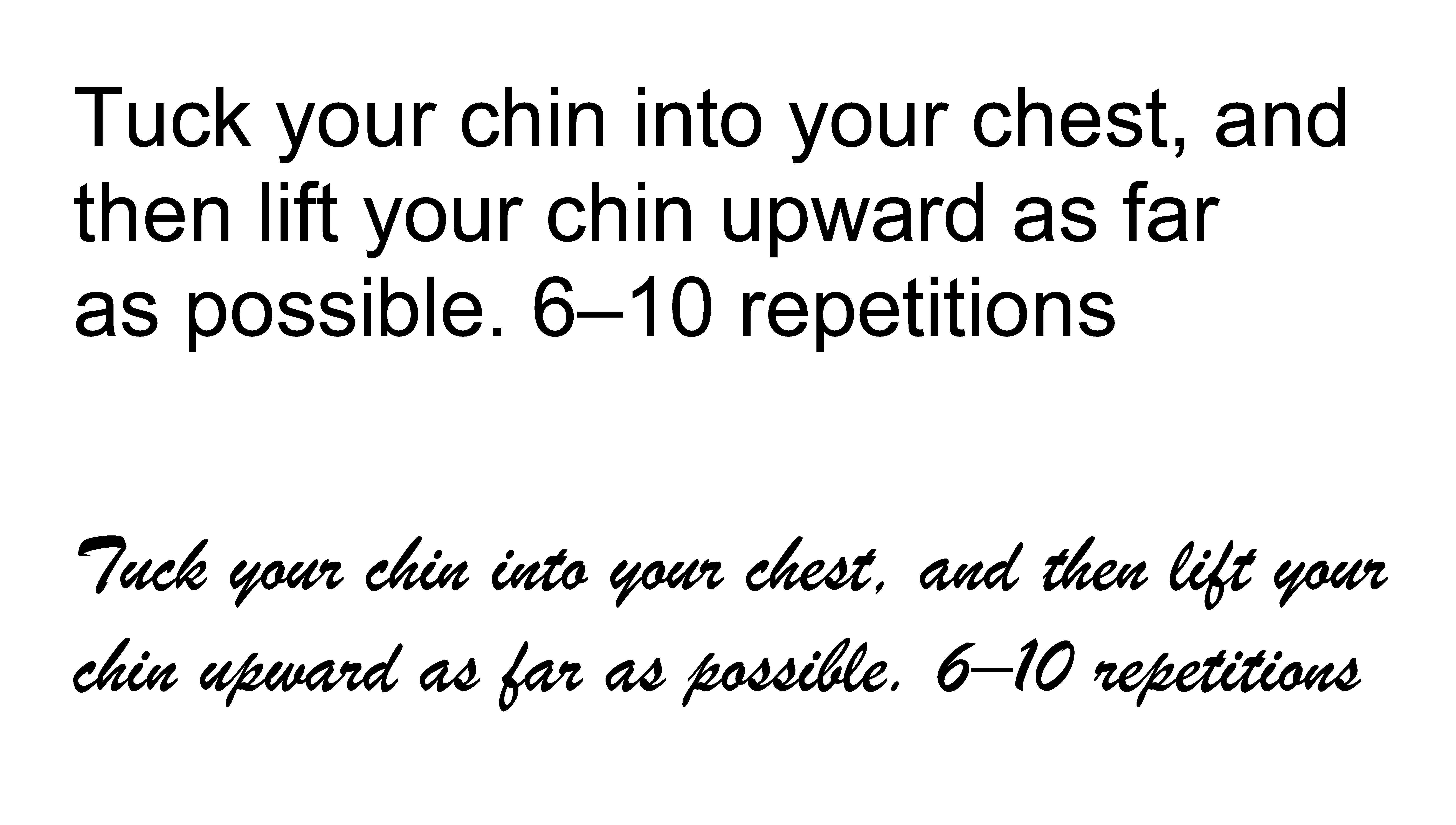Part of the exercise description used by Song and Schwarz